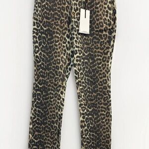 NWT OAT NEW YORK Leopard Print Jeans Women's 10/30
Mid Rise Straight Ankle Denim